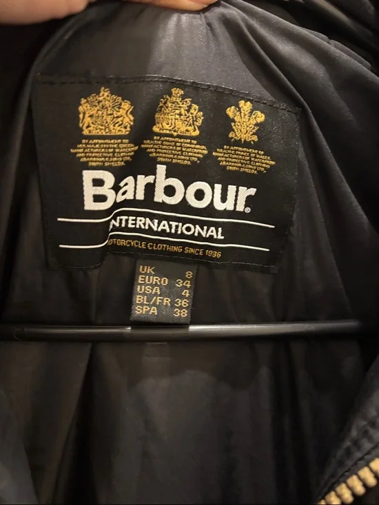 Barbour Black Quilted Hooded Puffer Jacket - Picture 3 of 8